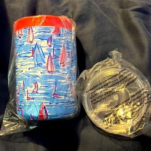 Lilly Pulitzer Insulated can tumbler.